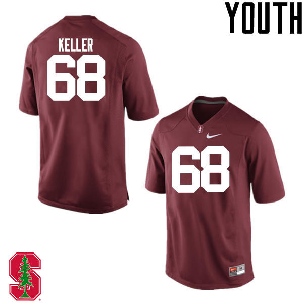 Youth Stanford Cardinal #68 C.J. Keller College Football Jerseys Sale-Cardinal